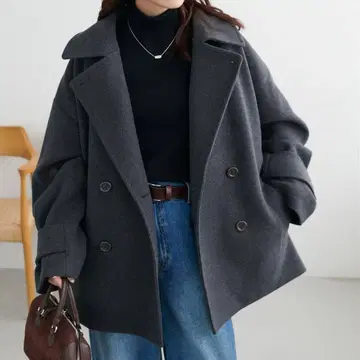 [ Discoat ] 중공사 스탠드 미들 코트