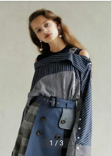 새상품급 REDYAZEL 긴팔 변형 비대칭 티셔츠