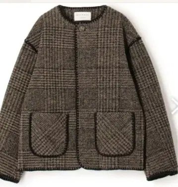 tomorrowland MACPHEE 체크 스파크 크루넥 자켓