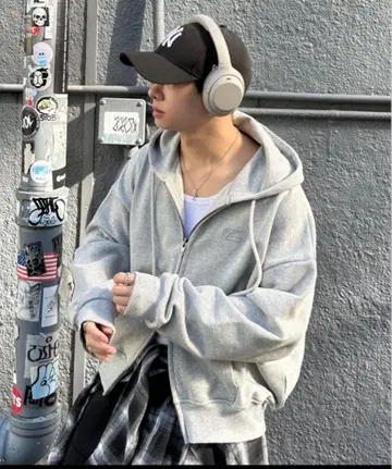 ADAMASTE double zip short hoodie