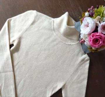 ef-de 터틀넥 스웨터 울 아이보리 9호