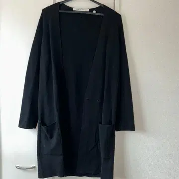 유니클로 루미에르 블랙 롱 가디건 니트