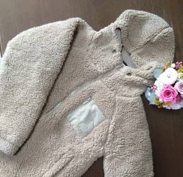 [ 새상품급 ] 록시 여성 플리스 자켓 베이지 후드 부착 M