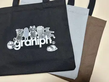 [ 3색 세트 ] 그라니프 콜라보 블랙 팬더 토트백