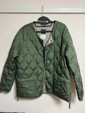 TAION 다운 자켓 올리브 그린 XXL