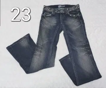 Miss Me 미스미 부츠컷 플레어 데님 스터드 23인치