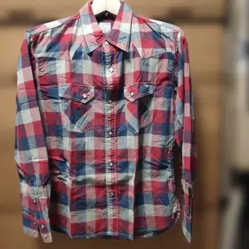 THE FLAT HEAD 체크 무늬 긴팔 셔츠 40