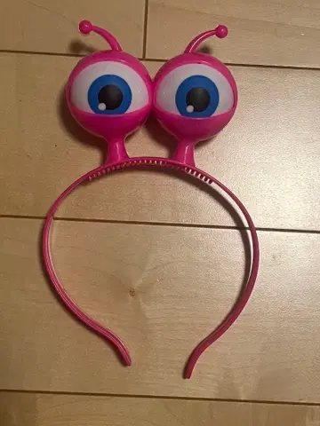 USJ 눈 두 개 달린 핑크 머리띠