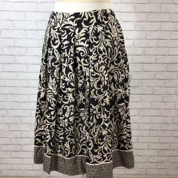 11.25 h920 조르주 레쉬 미디 스커트 올 패턴 40 실크