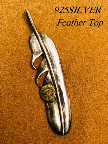 925 실버 깃털 페더 펜던트 탑 새상품급 레어