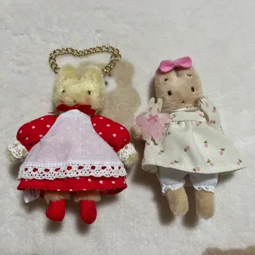 마롱크림 푸치마롱 브로치 마스코트 레드 2세트