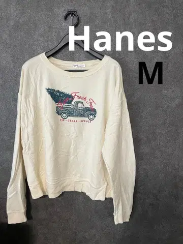 Hanes M 긴팔 트레이닝복 크리스마스 속기모 구제 의류 빈티지
