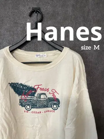 Hanes M 긴팔 트레이닝복 크리스마스 속기모 구제 의류 빈티지