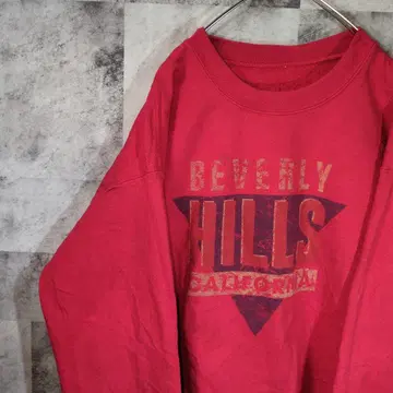 맨투맨 트레이닝복 레드 M A17,44