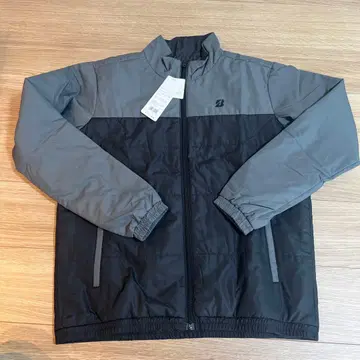 브릿지스톤 골프 남성용 로고 자수 바이컬러 충전솜 긴팔