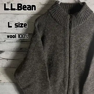 엘엘빈 풀 집업 울 니트 홍콩제 남성용 L 노움코어 무지