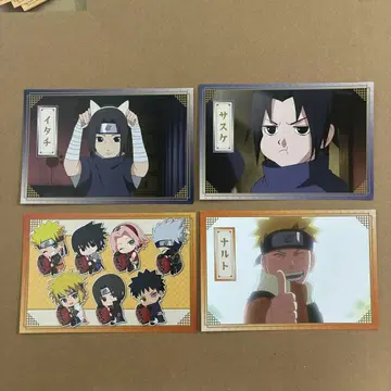 NARUTO 팝업 스토어 아사쿠사 혜택 엽서 4장