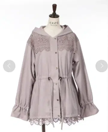 axesfemme 엑시즈팜 레이스 사용 마운틴 후드티