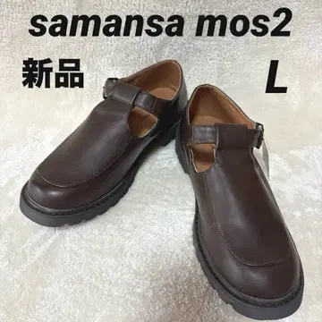 새상품 사만사 모스모스 Samantha Mos2 T스트랩 신발 브라운