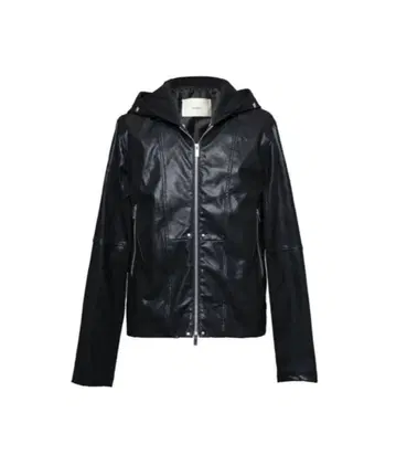 젠트 루이 레더 후디드 재킷 가죽 후드