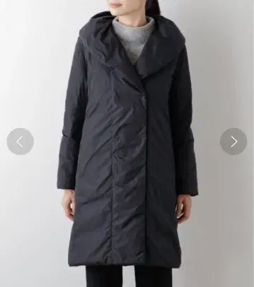 NEWYORKER 나일론 타프타 숄카라 리사이클 롱 다운