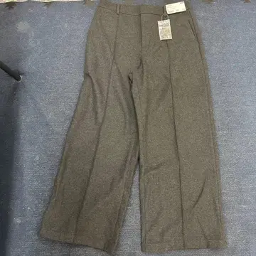 UNIQLO 블랙 저지 와이드 팬츠 XL