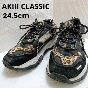 AKIII CLASSIC 아키클래식 통굽 스니커즈 레오파드 24.5