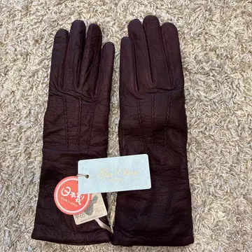 택 포함 새상품 다크 브라운 장갑 22cm 모 나일론