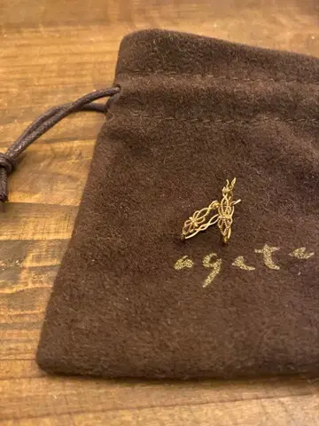 agete K10 후프 귀걸이