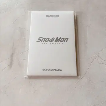 SnowMan POP-UP 방콕 한정판 사쿠마 다이스케