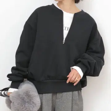 JOURNAL STANDARD relume 하프 지퍼 노카라 맨투맨