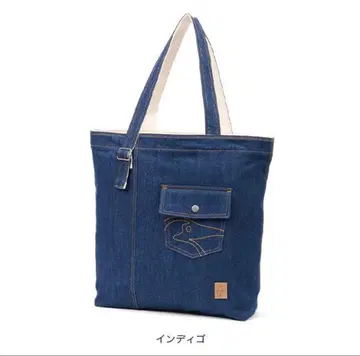 CHUMS 인디고 데님 토트백