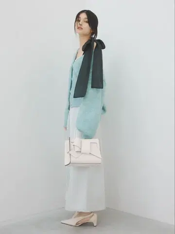 프레이 아이디 가디건 세트 리본 숄더 원피스