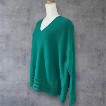 새상품급 프레임워크 울 캐시미어 V넥 니트 풀오버