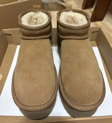 브라운 스웨이드 숏부츠