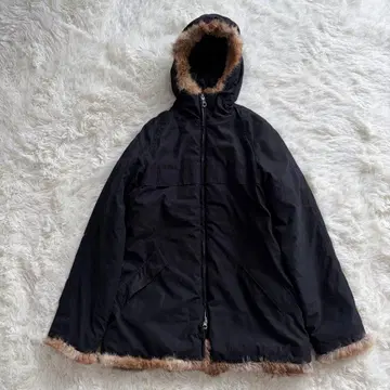 룰라셰 복슬복슬 퍼 후드 자켓 코트