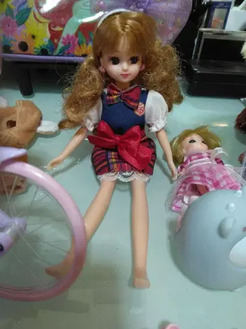 리카짱 인형과 자전거와 퍼리얼 산책 강아지, 디즈니 USJ 세트
