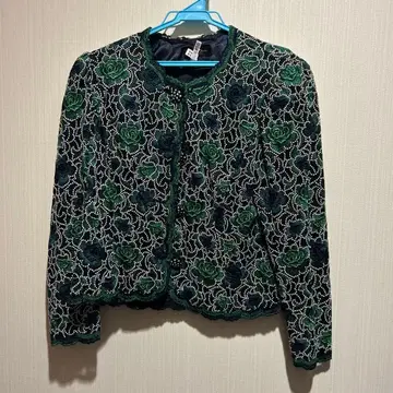 Bon Des Arts 꽃무늬 자수 가디건 9호