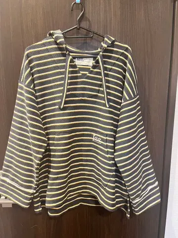 Lee 스트라이프 후드 부착 후드티 36 SMALL