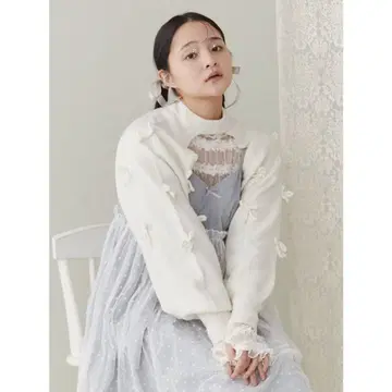 MerryJenny 메리제니 니트 리본 슬리브