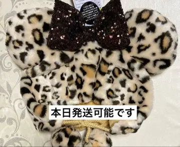 레오파드 무늬 미니 팬캡 레오파드 디즈니랜드 디즈니씨