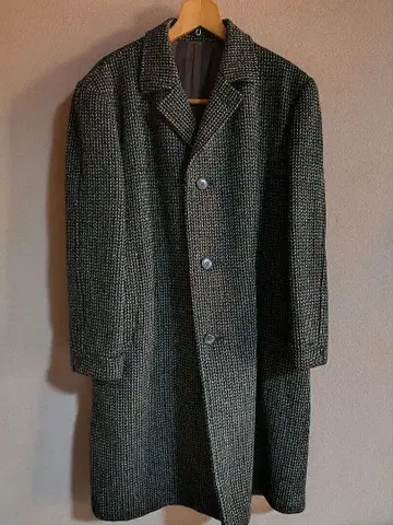 스코틀랜드 울 삼양상회 코트 빈티지