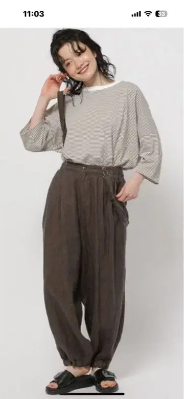 nikoand - FINE 린넨 트윌 팬츠