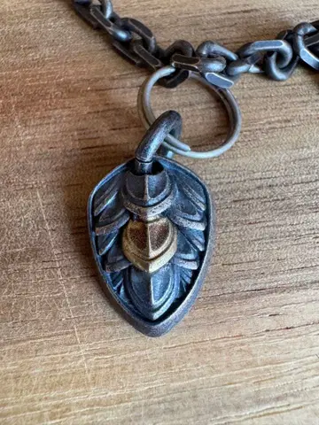 실버 925 용의 비늘 펜던트