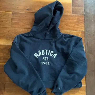 NAUTICA 네이비 후드 부착 후드티 L