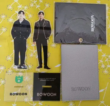 로운 ROWOON 아크릴 스탠드 아크릴 스탠드 패스 케이스 세트