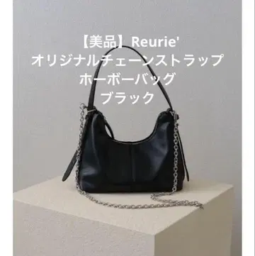 [ 새상품급 ] Reurie 오리지널 체인 스트랩 호보 백 블랙