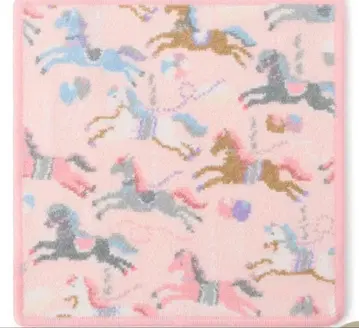 [ 미사용 ] 러브리 페이러 목마 손수건