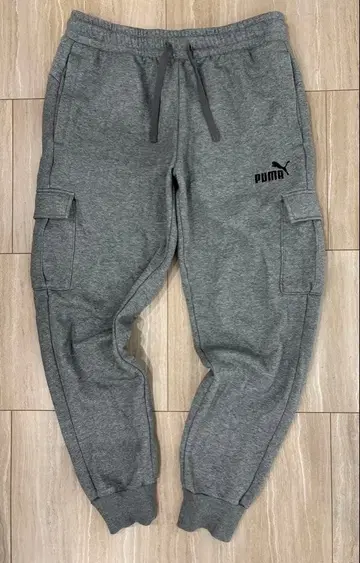PUMA 그레이 조거 팬츠 카고 팬츠 L 사이즈 속기모