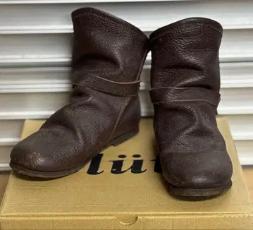 Bliite 류 천연 가죽 가죽 벨트 숏부츠 S 사이즈 박스 포함